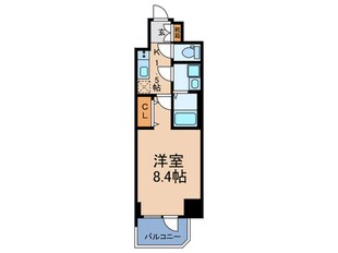 MELDIA CREST TAPP 難波 WESTの物件間取画像